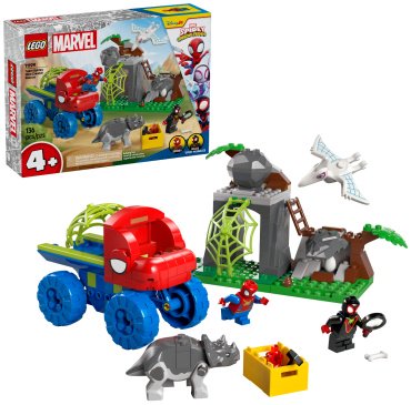 Конструктор LEGO Спасение на диновездеходе команды Спайди Marvel, деталей 136 шт