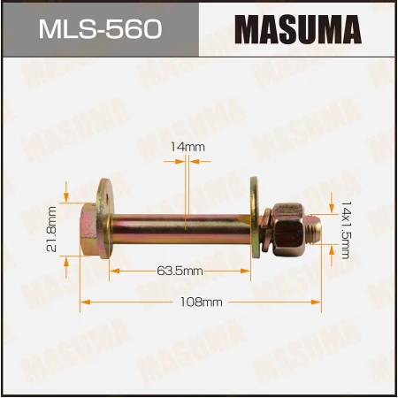 Болт развальный Masuma MLS-560 Mitsubishi MB430151. MB111440. MF450408. MF430124 купить,NaN