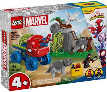 Конструктор LEGO Спасение на диновездеходе команды Спайди Marvel, деталей 136 шт купить,NaN