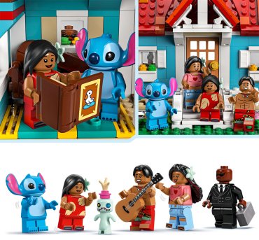 Конструктор LEGO Пляжный домик Лило и Стич, деталей 834 шт купить,NaN