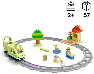 Конструктор LEGO Интерактивный поезд приключений, деталей 57 шт