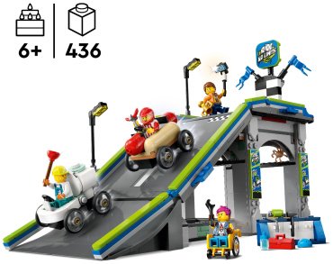 Конструктор LEGO Гоночная трасса страмплином, деталей 436 шт