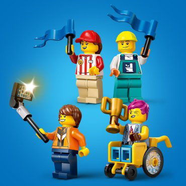 Конструктор LEGO Гоночная трасса страмплином, деталей 436 шт купить,NaN
