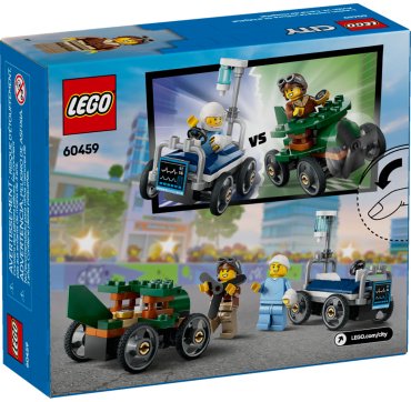 Конструктор LEGO Набор гоночных машин: Самолет против больничной койки, деталей 70 шт купить,0