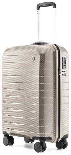 Чемодан NinetyGo Lightweight Luggage поликарбонат 39 бежевый купить,NaN