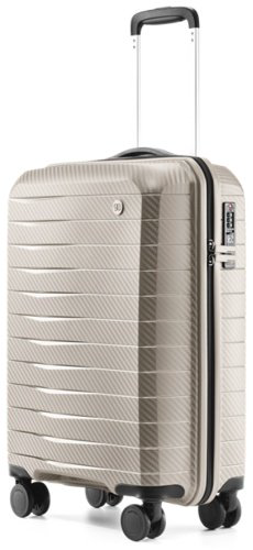 Чемодан NinetyGo Lightweight Luggage поликарбонат 39 бежевый купить,NaN