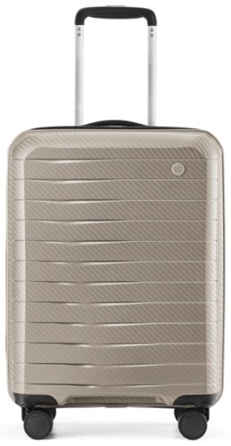 Чемодан NinetyGo Lightweight Luggage поликарбонат 39 бежевый купить,NaN