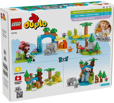 Конструктор LEGO Семьи диких животных 3в1, деталей 92 шт купить,NaN