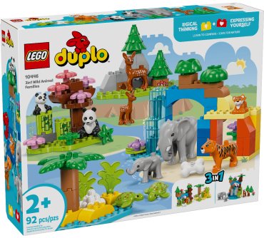 Конструктор LEGO Семьи диких животных 3в1, деталей 92 шт