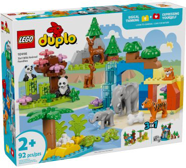 Конструктор LEGO Семьи диких животных 3в1, деталей 92 шт купить,NaN