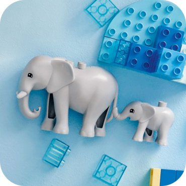 Конструктор LEGO Семьи диких животных 3в1, деталей 92 шт