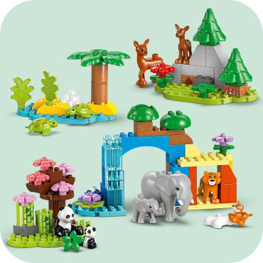 Конструктор LEGO Семьи диких животных 3в1, деталей 92 шт купить,NaN