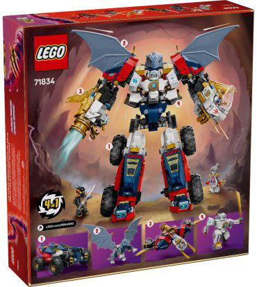 Конструктор LEGO Ультра-составной робот Зейна, деталей 1187 шт купить,NaN
