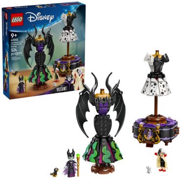 Конструктор LEGO Платья Малефисенты и Круэллы де Виль, деталей 524 шт