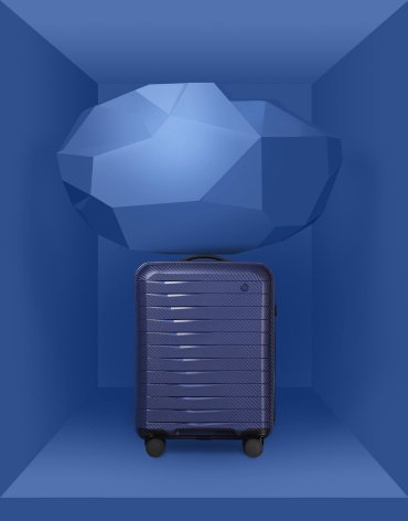 Чемодан Xiaomi NinetyGo Lightweight Luggage поликарбонат 35 синий купить,NaN