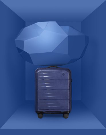 Чемодан Xiaomi NinetyGo Lightweight Luggage поликарбонат 35 синий купить,NaN