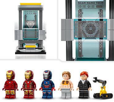 Конструктор LEGO Лаборатория Железного человека: Зал доспехов, деталей 384 шт купить,NaN