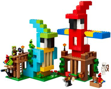 Конструктор LEGO Minecraft Дома попугаев, деталей 535 шт купить,NaN