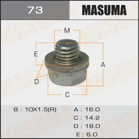 Болт маслосливной Masuma M10x1.5 73 купить,NaN