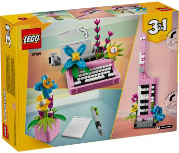 Конструктор LEGO Пишущая машинка с цветами, деталей 363 шт купить,22710