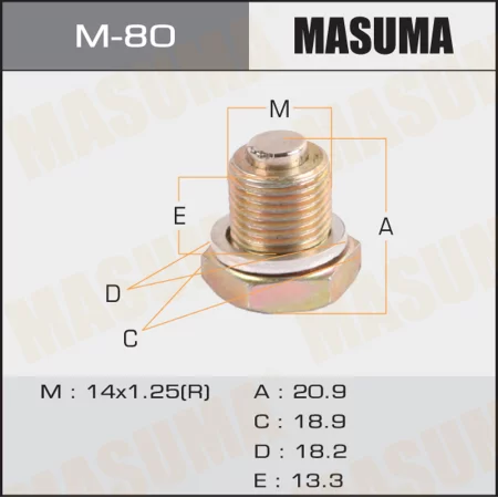 Болт маслосливной Masuma M14x1.25 M-80 купить,NaN