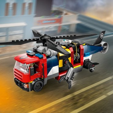 Конструктор LEGO Вертолет, пожарная машина, подводная лодка , деталей 874 шт - ForteMarket Конструктор LEGO Вертолет, пожарная машина, подводная лодка , деталей 874 шт купить,0