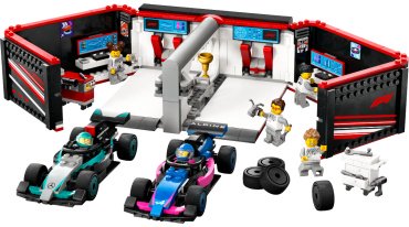 Конструктор LEGO Гараж и автомобили Mercades-AMG и Alpine, деталей 678 шт купить,0