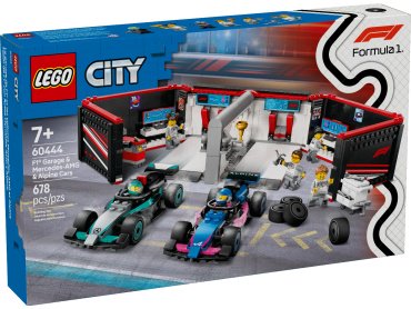 Конструктор LEGO Гараж и автомобили Mercades-AMG и Alpine, деталей 678 шт купить,0