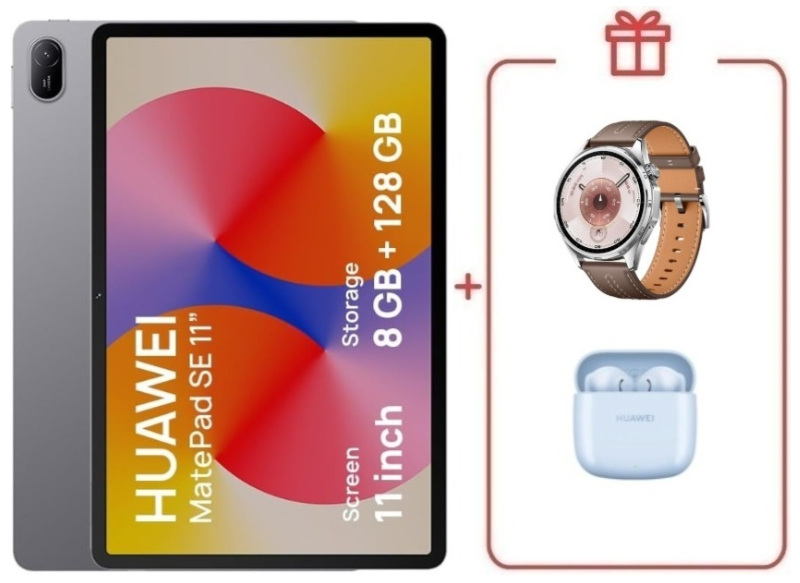 Планшет Huawei MatePad SE AGS6-W09 11 дюйм 8 Гб/128 Гб серый + подарок