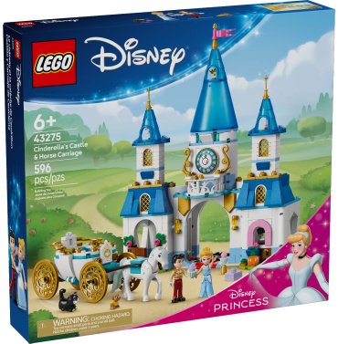 Конструктор LEGO Замок и карета Золушки, деталей 596 шт