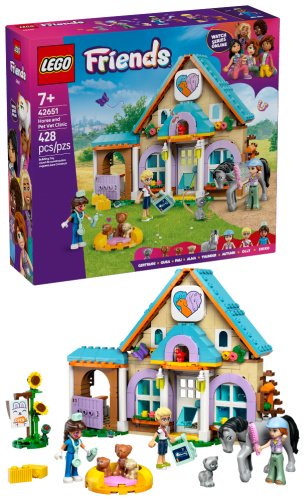 Конструктор LEGO Ветклиника для лошадей и питомцев , деталей 428 шт