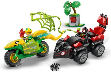 Конструктор LEGO Spidey Спин и погоня за мотодинозавром, деталей 419 шт купить,0