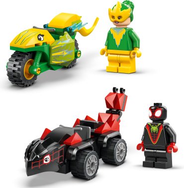 Конструктор LEGO Spidey Спин и погоня за мотодинозавром, деталей 419 шт купить,0