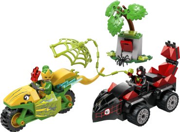 Конструктор LEGO Spidey Спин и погоня за мотодинозавром, деталей 419 шт купить,0