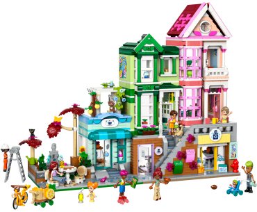 Конструктор LEGO Квартиры и магазины Хартлейк Сити Friends, деталей 2040 шт купить,0