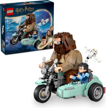Конструктор LEGO Поездка Хагрида и Гарри на мотоцикле, деталей 617 шт