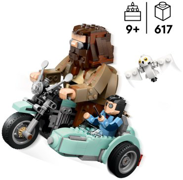 Конструктор LEGO Поездка Хагрида и Гарри на мотоцикле, деталей 617 шт купить,NaN
