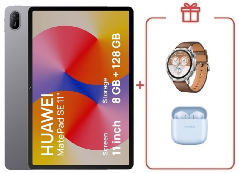 Планшет Huawei MatePad SE AGS6-W09 11 дюйм 8 Гб/128 Гб серый + подарок