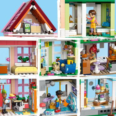 Конструктор LEGO Квартиры и магазины Хартлейк Сити Friends, деталей 2040 шт купить,NaN