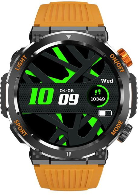 Смарт-часы SNEL Watch CLASSIC 47 мм черный-желтый-желтый