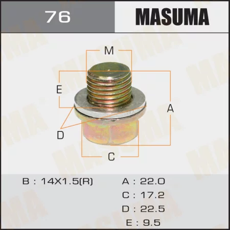 Болт маслосливной Masuma M14x1.25 76 купить,NaN
