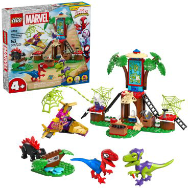 Конструктор LEGO Битва рапторов Спайди и Гобби в штабе Marvel, деталей 143 шт купить,NaN