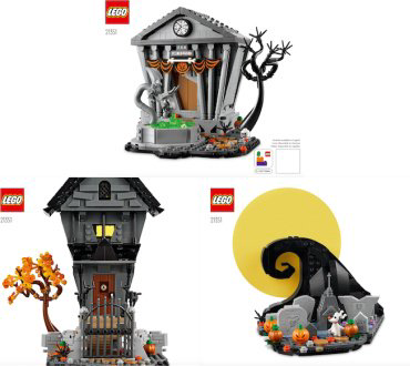Конструктор LEGO Диснеевский пазл ужасов Тима Бертона "Канун Рождества", деталей 2193 шт купить,NaN