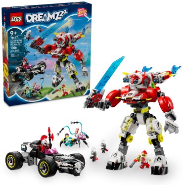 Конструктор LEGO Робот-тигр Купера и гоночный Болид Зеро, деталей 1006 шт