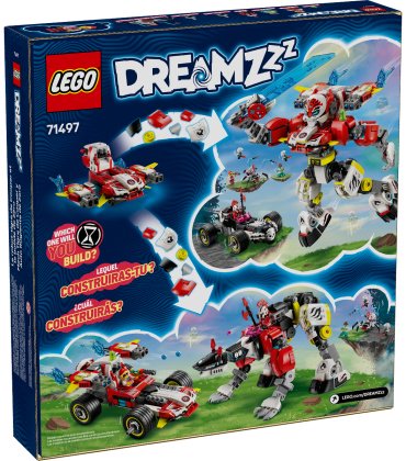 Конструктор LEGO Робот-тигр Купера и гоночный Болид Зеро, деталей 1006 шт купить,0