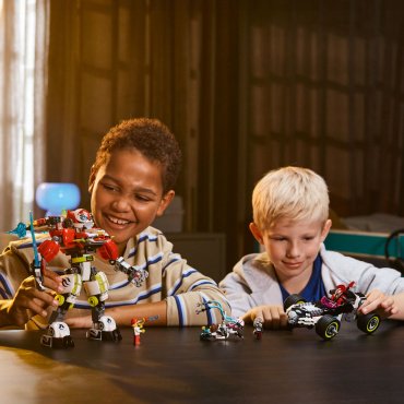 Конструктор LEGO Робот-тигр Купера и гоночный Болид Зеро, деталей 1006 шт купить,0
