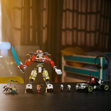 Конструктор LEGO Робот-тигр Купера и гоночный Болид Зеро, деталей 1006 шт купить,NaN