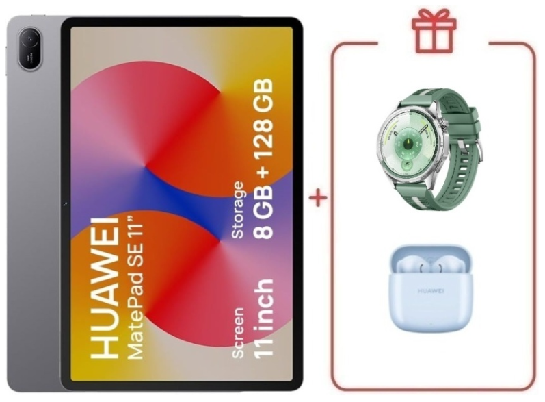 Планшет Huawei MatePad SE AGS6-W09 11 дюйм 8 Гб/128 Гб серый + подарок