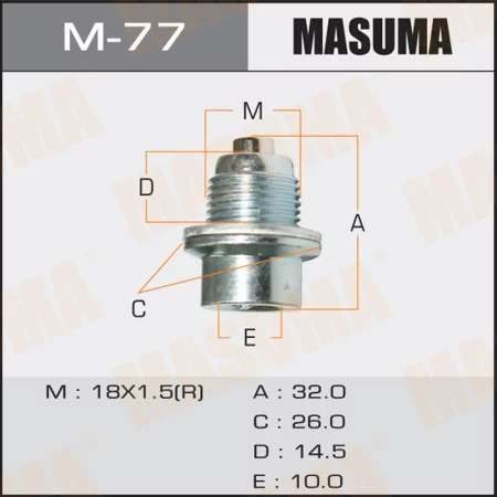 Болт маслосливной Masuma M18x1.5 M-77 купить,NaN