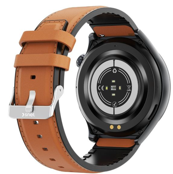 Смарт-часы SNEL Watch IMPERIAL 49 мм черный-коричневый-коричневый
